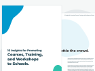 Marketing Courses, Training, and Workshops to Schools